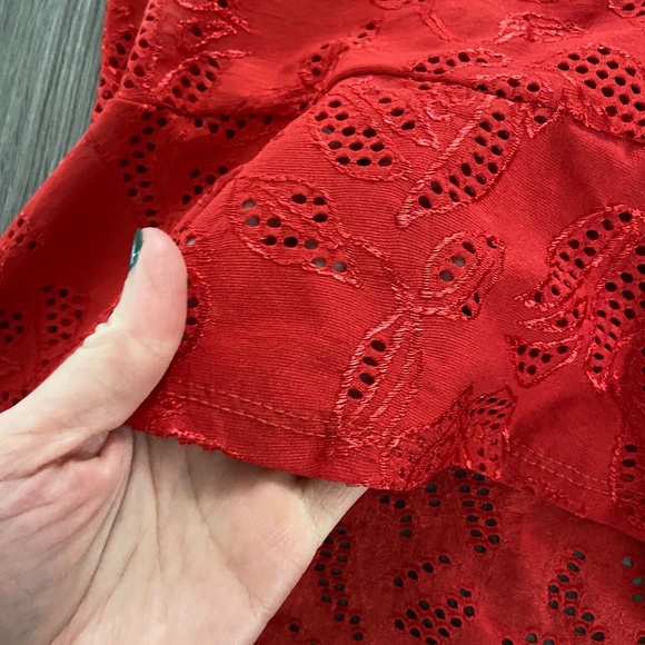 Red Lace Tank Top - Picture 4 of 6